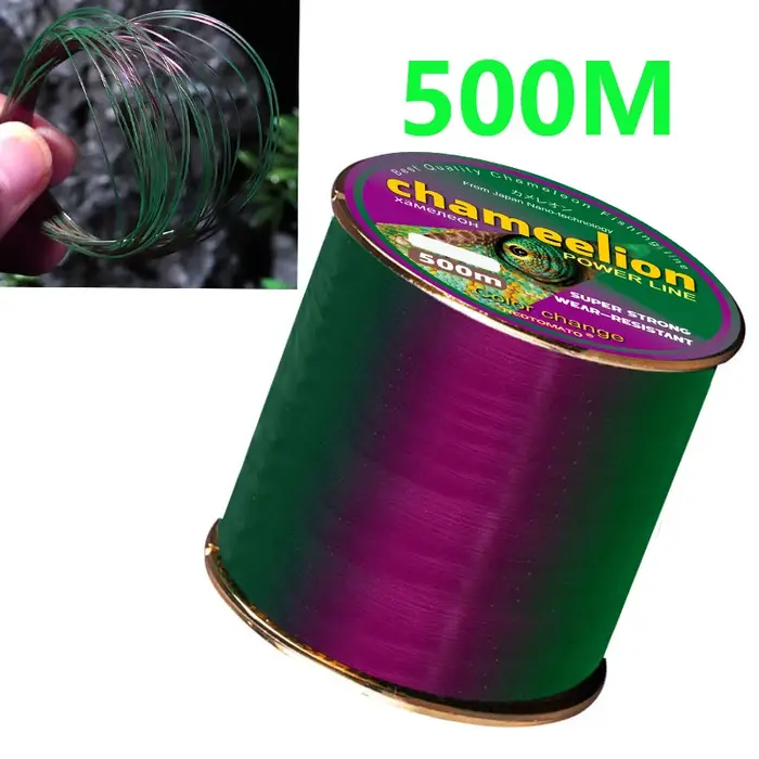 REDTOMATO 500m/1000m Ligne Caméléon à Changement de Couleur, Revêtement Fluorocarbone, Monofilament 