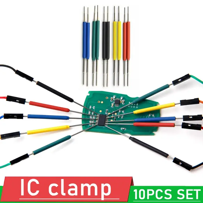 Pince à puce universelle 10X, micro pince IC SOP SOIC TSOP MSOP SSOP SMD IC, Clip de Test, broche de