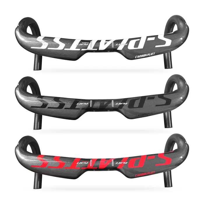 Guidon de vélo de route en carbone 400/420/440mm, routage interne brillant, accessoires de vélo