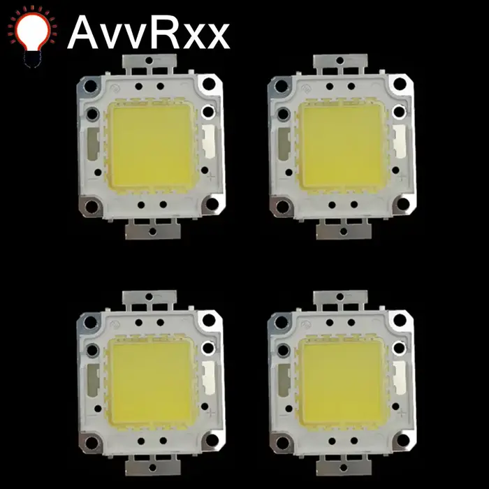 Ampoules LED pour projecteur, 10W 20W 30W 50W 100W, 10 pièces/lot, lampes à Diode pour rétro-éclaira