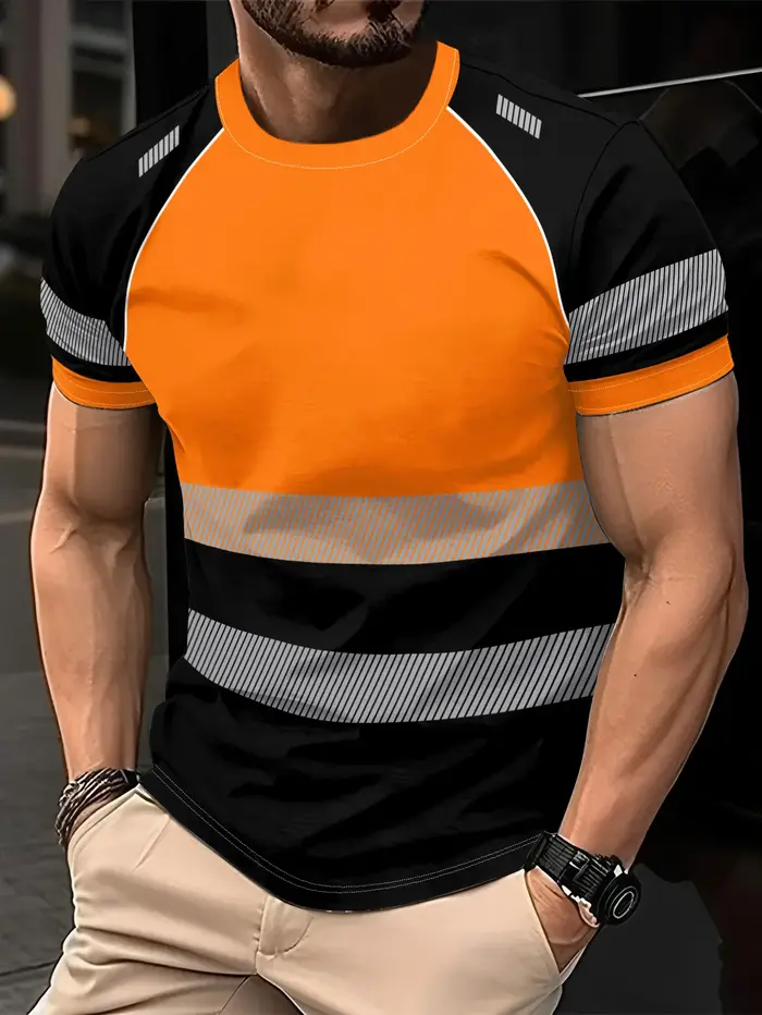 Chemises de travail de sécurité haute visibilité pour hommes et femmes, T-shirt réfléchissant, sécha