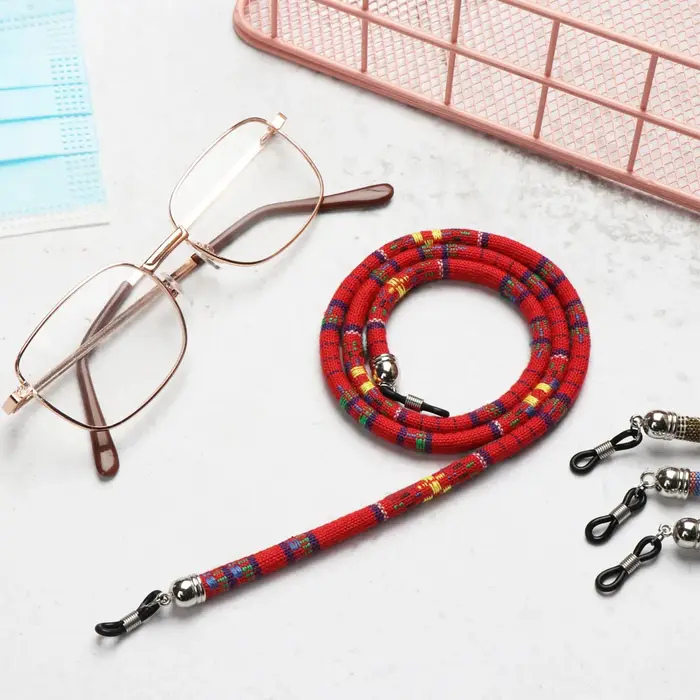 Perles acryliques colorées pour lunettes JOReading, ULanti-perte, sangle de cou vintage, porte-lunet