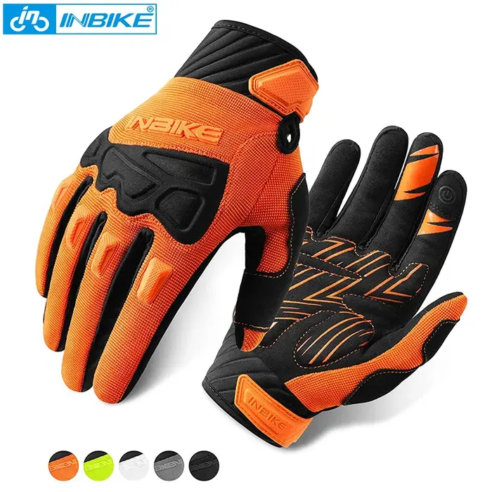 INBIKE – gants de cyclisme pour hommes, antichocs, antidérapants, pour écran tactile, pour vtt, cous