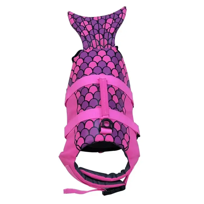 Maillot de bain d'été pour chien, forme requin ou sirène, gilet de sauvetage pour animaux de compagn