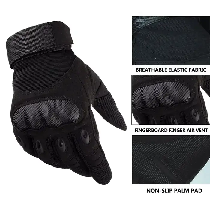 Gants tactiques coque dure protection hommes sports cross training cinq doigts Black Hawk outdoor