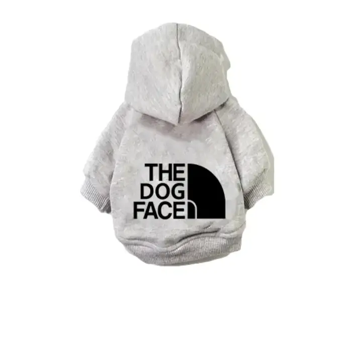 Sweat à capuche pour chiens de grande taille, avec pochette pour chiens, vêtements de veste français