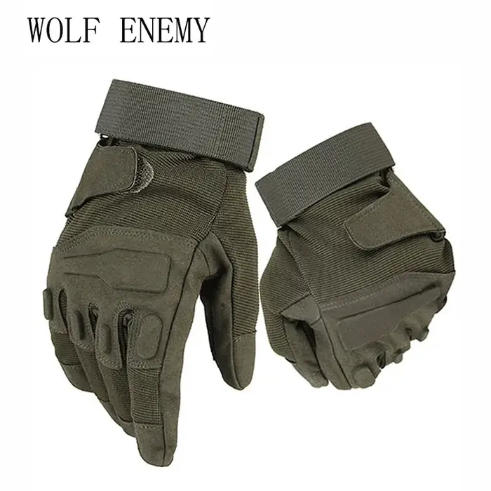 Gants tactiques US Army anti-dérapants avec fibre de carbone pour chasse et sports extrêmes