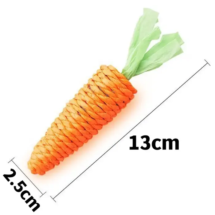 Jouets Carottes Mignons pour Chiens, Livres de Dents, Jouet Interactif Auto-Hi, Bâtons de Sisal pour