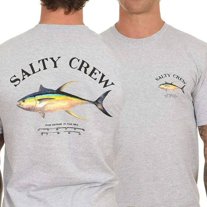 T-shirt cadeau pour pêcheur de thon à ailerons jaunes. T-shirts décontractés à manches courtes 100% 