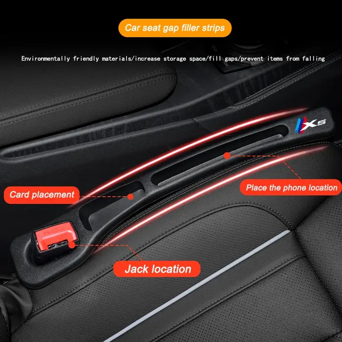 Joint latéral de remplissage d'écart de siège de voiture, bande anti-fuite pour BMW E90, E92, E60, E