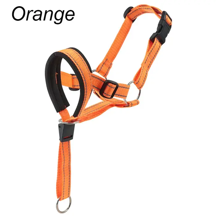 Collier anti-aboiement pour chien, outil d'entraînement respirant, ensemble de muselières en nylon a