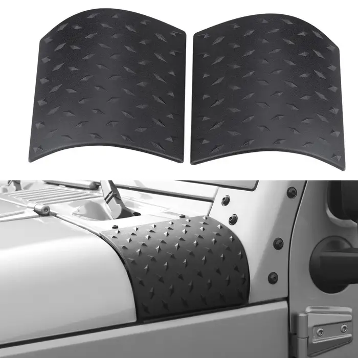 Autocollant de protection de capot de voiture pour Jeep Wrangler JK, pare-balles, pilier A, housse d