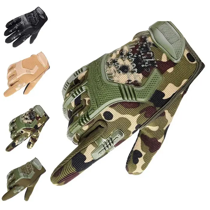 Gants tactiques coupe-vent militaire entraînement hiver écran tactile tir vélo demi-doigts protection