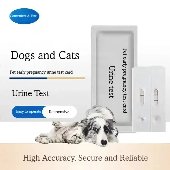 Carte de test urinaire de grossesse précoce pour chiens et chats