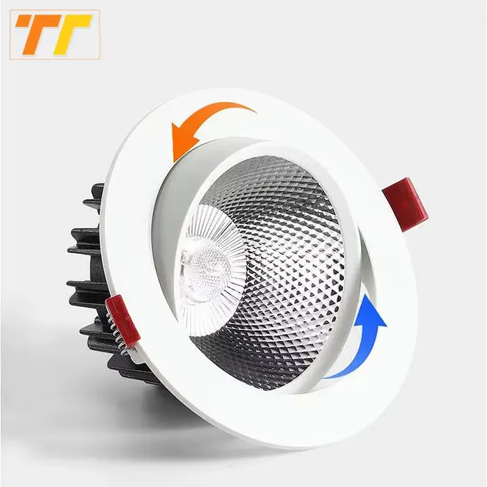 Downlights LED à intensité variable 7W 9W spots 12W 15W AC90V-260V 5W 18W 24W COB puce plafonniers e