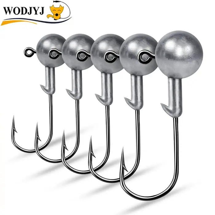 Hameçons de pêche à tête de jig 1g 2g 3g 4g 5g 10g 20g 22g 25g 28g, leurres durs, leurres souples, h