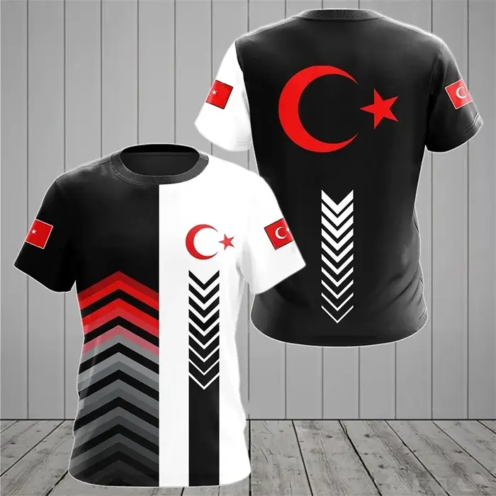 T-shirt à col rond imprimé 3D pour hommes et femmes, sensation turque, CamSolomon, manches courtes, 