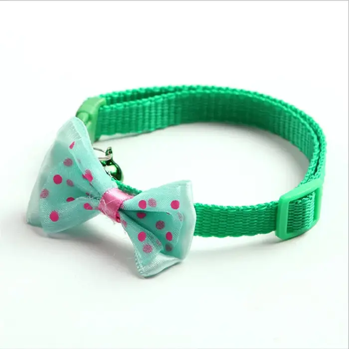 Collier pour chien et chat à nœud papillon tendance, doux et confortable, ensemble d'accessoires pou