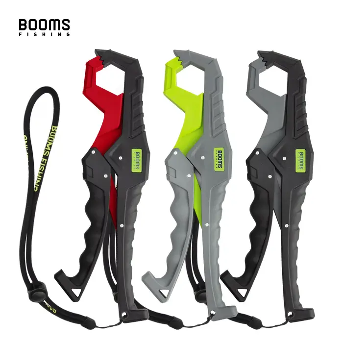 Pince à poisson Booms Fishing G05 en Fiber de verre pour pêcheurs, anti-corrosion, lanière de poignet, pour pêche d'eau douce et de mer, résistance forte