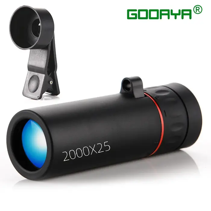 Télescope monoculaire HD portable avec support pour téléphone - Observation ornithologique et chasse