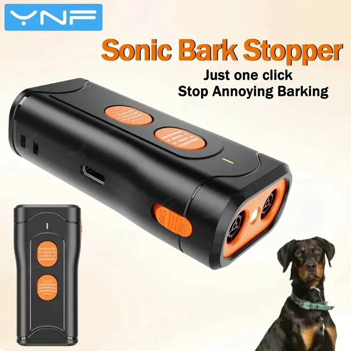 Répulsif à ultrasons portatif YNF 40KHz pour chiens, outil anti-aboiement instantané rechargeable po