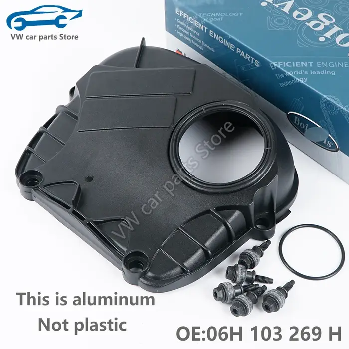 06H 103269 Couvercle de chaîne de distribution supérieure de moteur en aluminium H EA888 GEN2, pour 