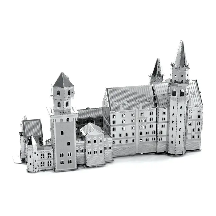 Château en pierre de cygne, Puzzle 3D en métal, Kits de modèles, bricolage, découpé au Laser, jouet 
