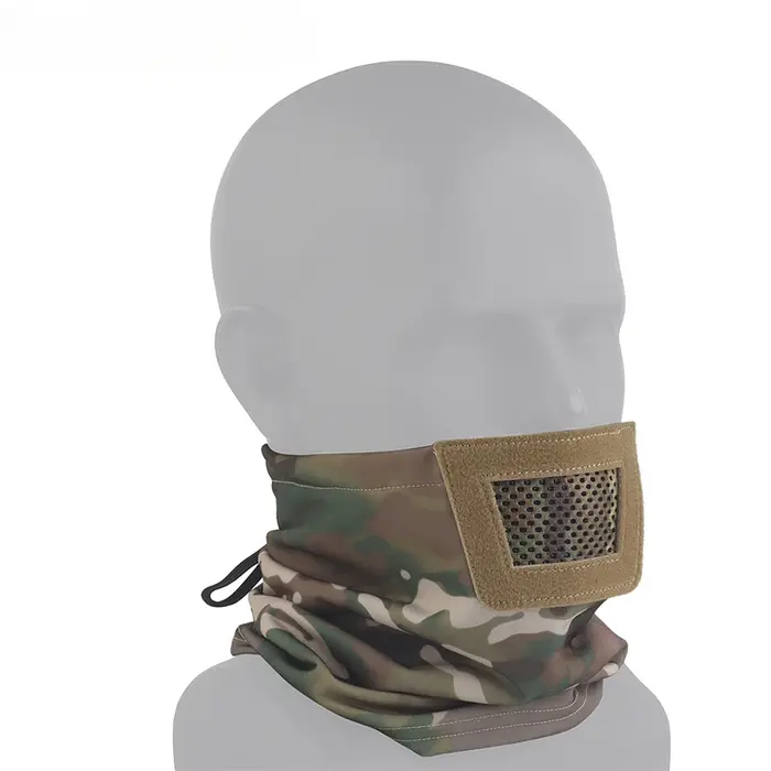 Masque de protection pliable rembourré demi-visage pour sports outdoor chasse et camping