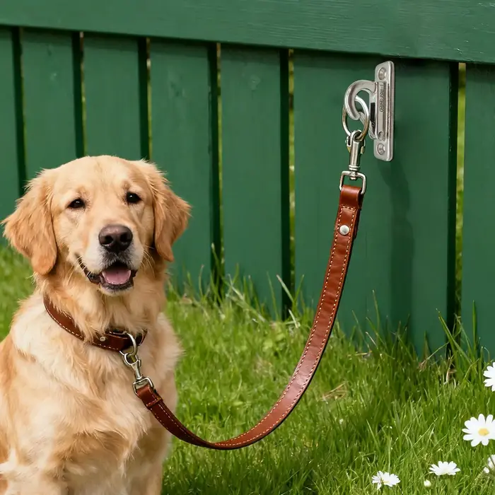 Support mural en acier inoxydable pour laisses de chien et chaînes pour animaux de compagnie