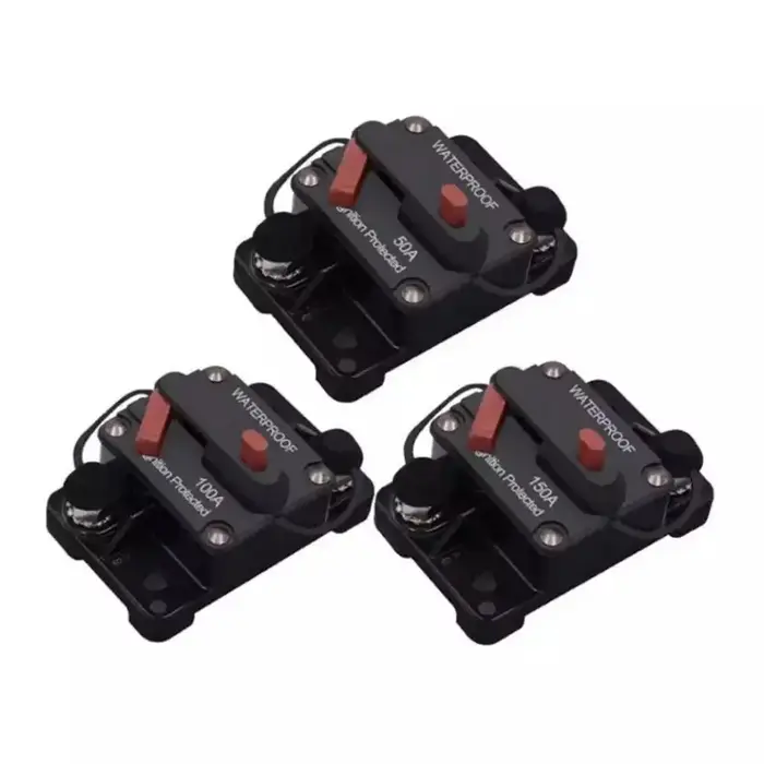 Disjoncteur 12-48V DC, réinitialisation du fusible 30A 40A 50A 60A 70A 80A 100A 120A 150A 200A 250A 