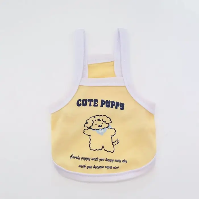 Vêtements originaux de printemps et d'été pour chats et chiens, imprimé fin et mignon, chemise de pr