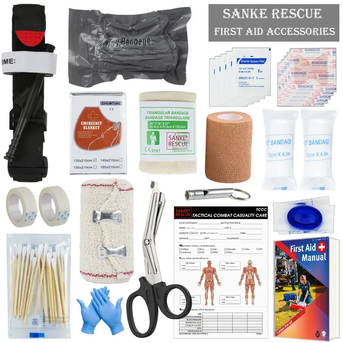 Accessoires de premiers secours de survie, ensemble complet militaire de survie, équipement d'extéri