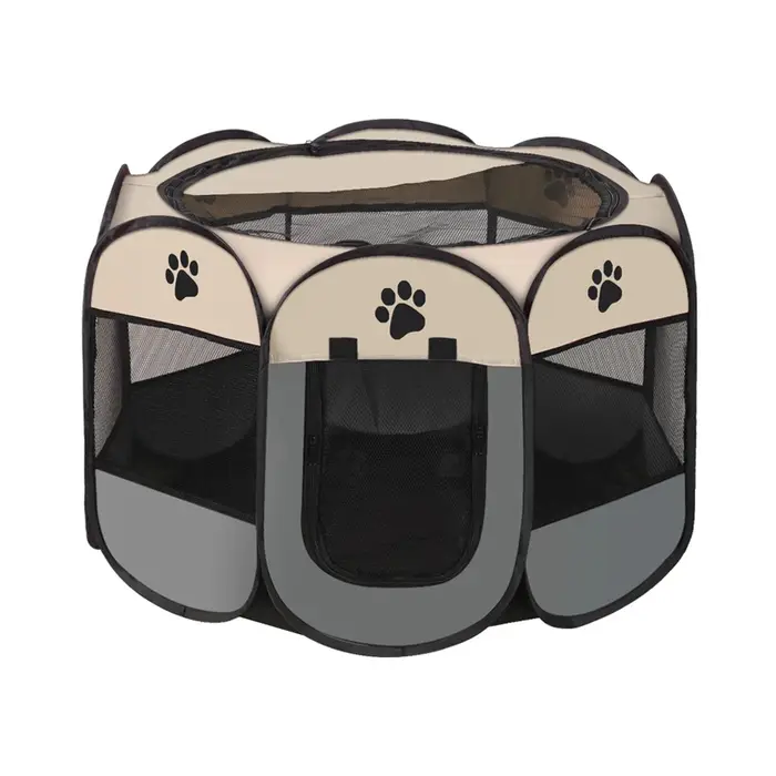 Clôture Octogonale Portable et Pliable pour Animaux de Compagnie