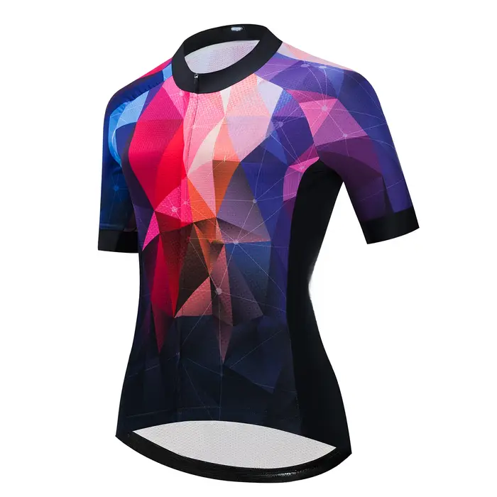 Maillot de Cyclisme Anti-UV Respirant Polyestère pour Femmes Occasions Estivales Élégance et Protection Spéciale