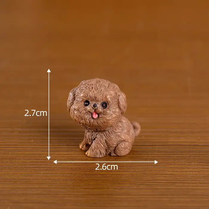 Figurines de chiens miniatures, artisanat de terrarium miniature, animaux réalistes, chiens, bricola