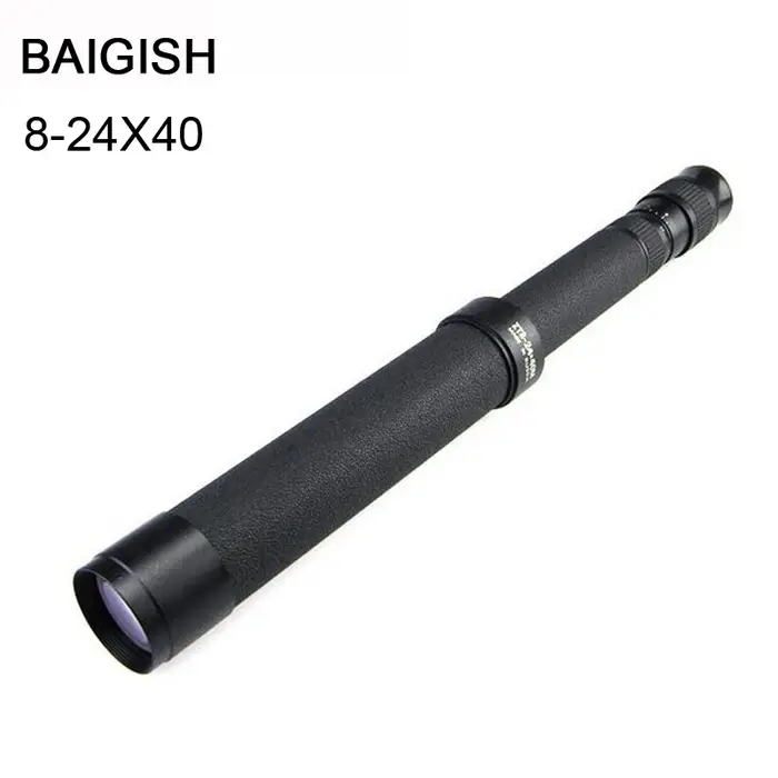 Lunette monoculaire Baigish russe 8-24x40 zoom longue portée métal haute puissance pour observation chasse