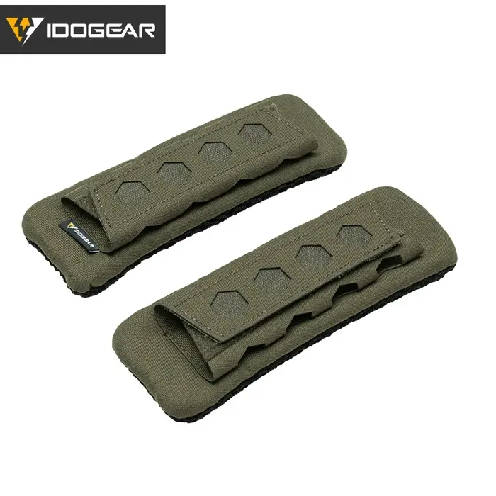 Coussins d'épaule IDOGEAR 2PCS, rembourrage 3D respirant pour gilet et sac à dos chasse