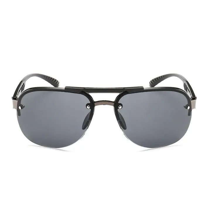 Lunettes de soleil vintage pour hommes, monture PC, style pilote, classiques, de marque, avec verres