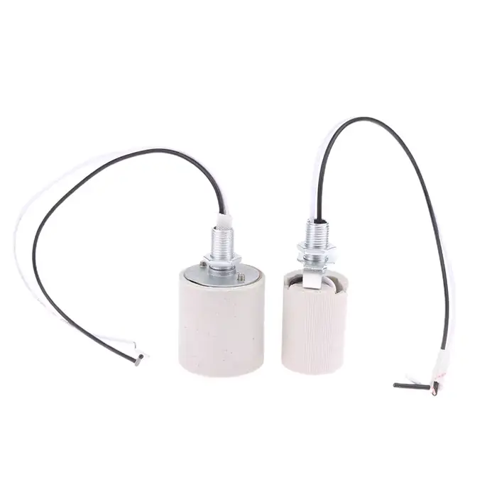 Support de lampe à vis en céramique E14/inda, lumière LED, adaptateur de degré de chaleur, usage dom