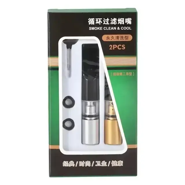 Porte-Cigarette Type de Circulation, tige lavable, filtre microporeux-Cigarettes épaisses et fines r
