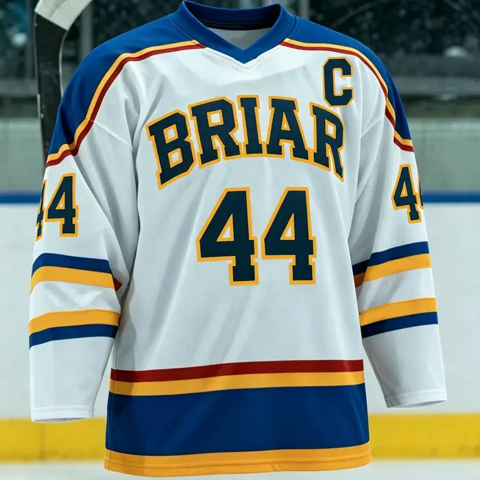 Off Campus BRIAR Briar University Hockey Jersey GRAHAM 44 Fashion Sportswear Unisex Casual Breathabl