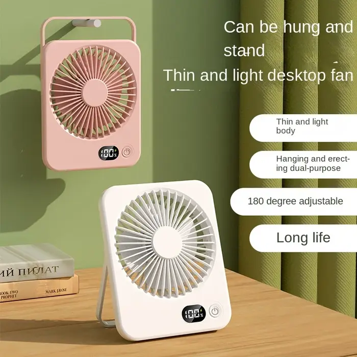 Ventilateur de bureau pliable ultra silencieux, mini ventilateur, ventilateur de bureau