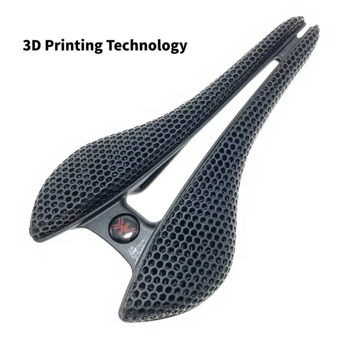 Selle de vélo ultralégère en fibre de carbone, impression 3D, amissié, confortable, respirant, VTT, 