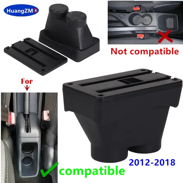 Accoudoir de voiture pour Peugeot 208, boîte d'accoudoir pour Peugeot 208 2012 – 2018, boîte de rang