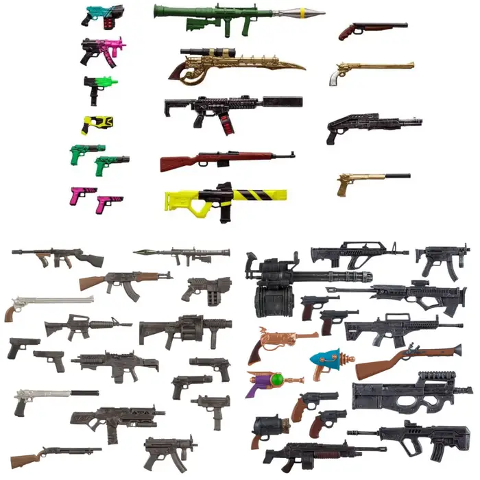 Accessoires d'armes pour figurines d'action 7 pouces personnalisables pour collectionner et raconter des histoires pour adultes et enfants