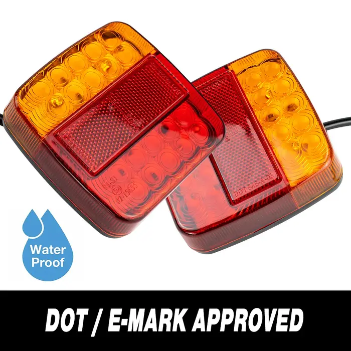 Feux de remorque SubSN 26LED, clignotants arrière, plaque d'immatriculation de planificateur pour re