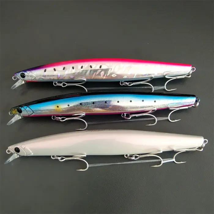 TSURINOYA 3 pièces 163mm 31g flottant vairon STINGER 160F leurre de pêche en eau salée Ultra-longue 
