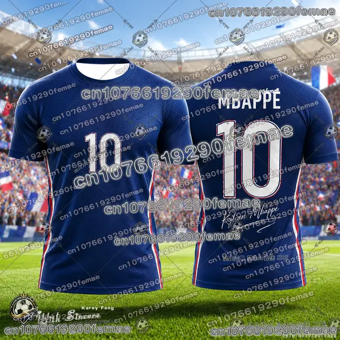 Nouveau Maillot de Foot France 2026 Respirant Décontracté pour Enfants et Adultes – Cadeau Idéal pou