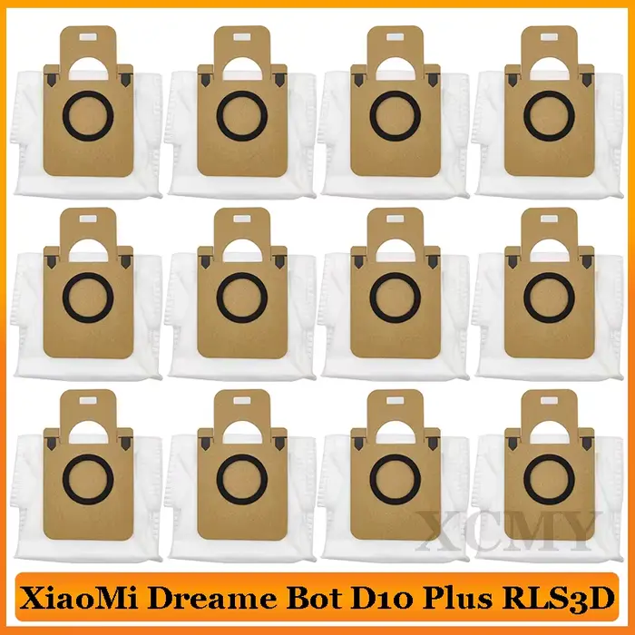 Accessoires de sac à poussière pour aspirateur Robot XiaoMi Dreame Bot D10 Plus RLS3D, poubelle de r