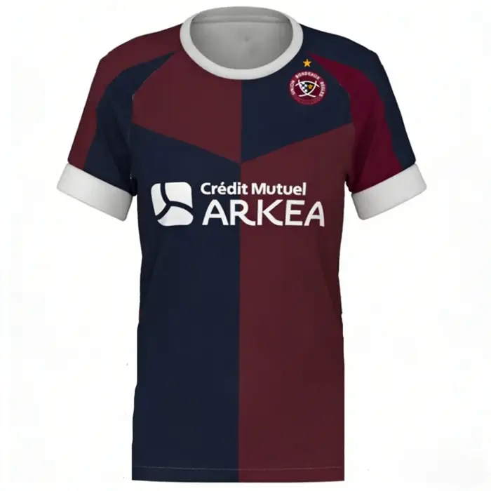 Maillot de rugby TOP14 France Bordeaux-Bègles 26_27 – Respirant, pour entraînement et match, idéal p